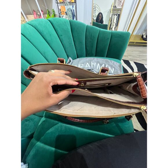 Brahmin Croc Embossed Large Bag - Picture 12 of 15